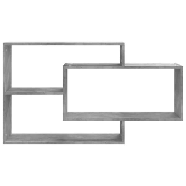 Vägghyllor & fönsterbrädor - Living Vägghyllor betonggrå 104x20x58,5 cm konstruerat trä