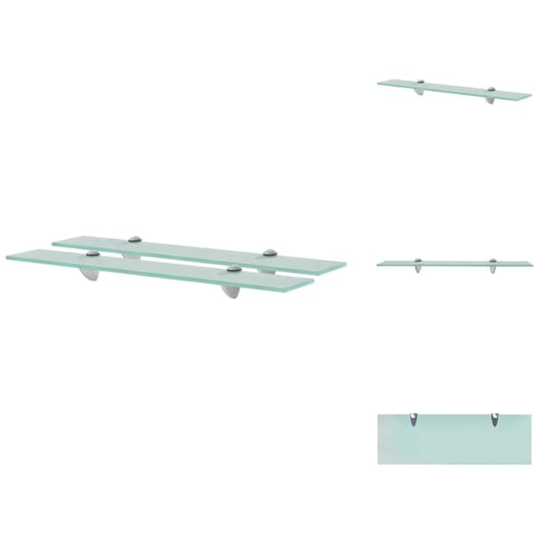 Seinähyllyt - Living Kelluvat hyllyt 2 kpl lasi 60x20 cm 8 mm