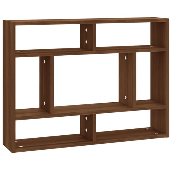 Vägghyllor & fönsterbrädor - Living Vägghylla brun ek 75x16x55 cm konstruerat trä
