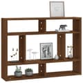 Miniatyrbild 6 av 7: Vägghyllor & fönsterbrädor - Living Vägghylla brun ek 75x16x55 cm konstruerat trä