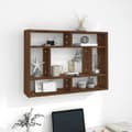 Miniatyrbild 2 av 7: Vägghyllor & fönsterbrädor - Living Vägghylla brun ek 75x16x55 cm konstruerat trä