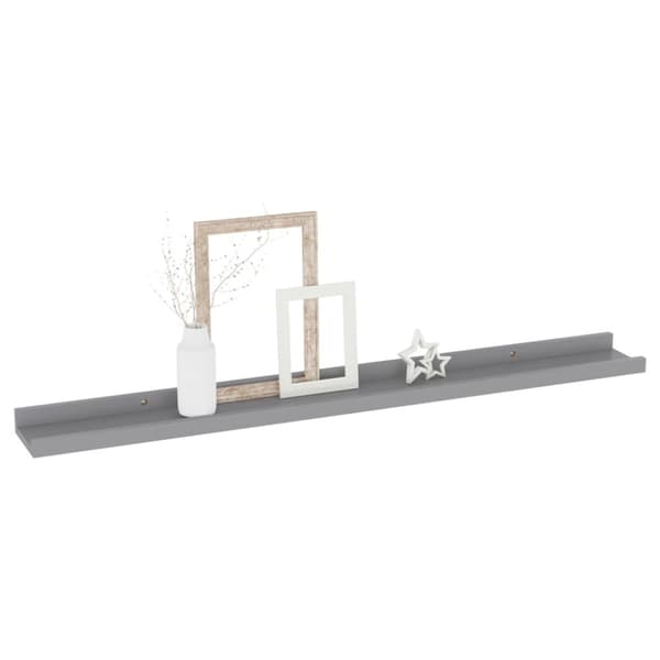 Væghylder & smalle hylder - Living væghylder 4 stk. 80x9x3 cm grå