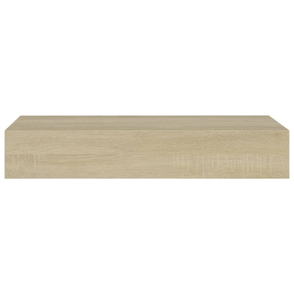 Seinähyllyt - Living Laatikkohyllyt seinälle 2 kpl tammi 60x23,5x10 cm MDF