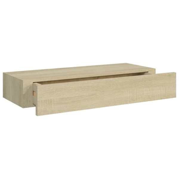 Seinähyllyt - Living Laatikkohyllyt seinälle 2 kpl tammi 60x23,5x10 cm MDF