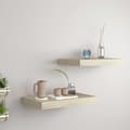 Miniatyrbild 2 av 9: Vägghyllor & fönsterbrädor - Living Svävande vägghyllor 2 st ek 40x23x3,8 cm MDF