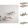 Miniatyrbild 1 av 9: Vägghyllor & fönsterbrädor - Living Svävande vägghyllor 2 st ek 40x23x3,8 cm MDF