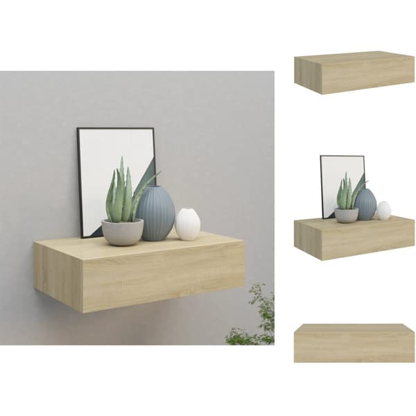 Seinähyllyt - Living Seinälaatikkohylly tammi 40x23,5x10 cm MDF