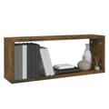 Miniatyrbild 8 av 9: Vägghyllor & fönsterbrädor - Living Vägghyllor 6 st rökfärgad ek 60x15x23 cm konstruerat trä
