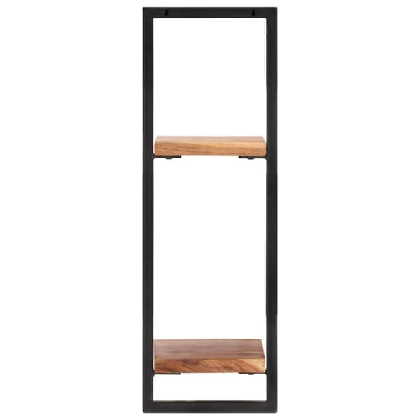 Væghylder & smalle hylder - Living væghylder 2 stk. 25x25x75 cm massivt akacietræ og stål