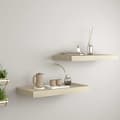 Miniatyrbild 2 av 9: Vägghyllor & fönsterbrädor - Living Svävande vägghyllor 2 st ek 50x23x3,8 cm MDF