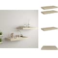 Miniatyrbild 1 av 9: Vägghyllor & fönsterbrädor - Living Svävande vägghyllor 2 st ek 50x23x3,8 cm MDF