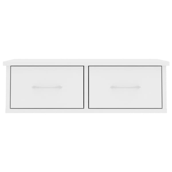 Vägghyllor & fönsterbrädor - Living Väggmonterade lådor vit 60x26x18,5 cm konstruerat trä