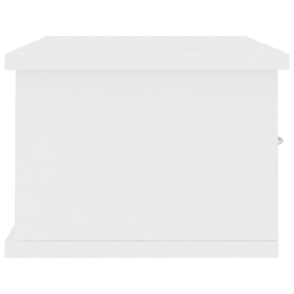 Vägghyllor & fönsterbrädor - Living Väggmonterade lådor vit 60x26x18,5 cm konstruerat trä