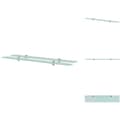 Pikkukuva 1 / 6: Seinähyllyt - Living Kelluvat hyllyt 2 kpl lasi 100x20 cm 8 mm