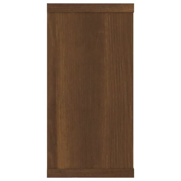 Væghylder & smalle hylder - Living væghylder 2 stk. 100x15x30 cm konstrueret træ brun egetræ