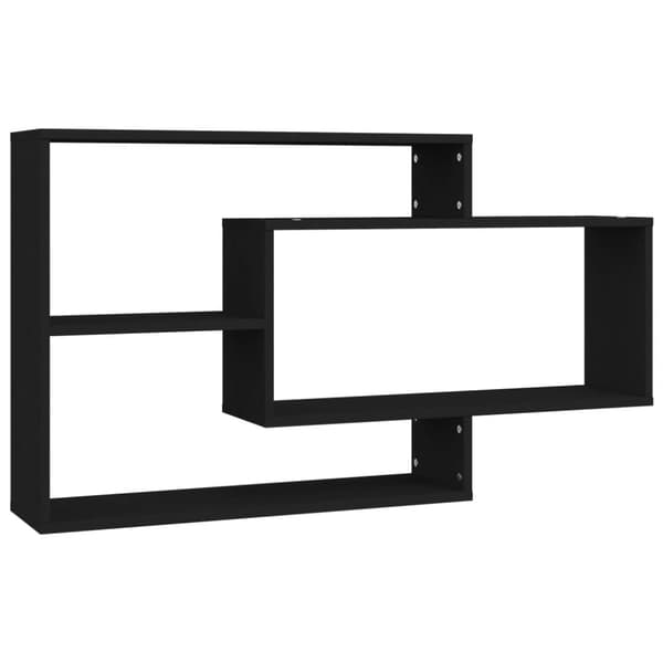 Vägghyllor & fönsterbrädor - Living Vägghyllor svart 104x20x58,5 cm konstruerat trä