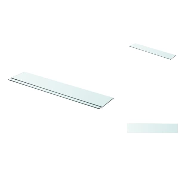 Seinähyllyt - Living Hyllyt 2 kpl kirkas lasi 80x15 cm