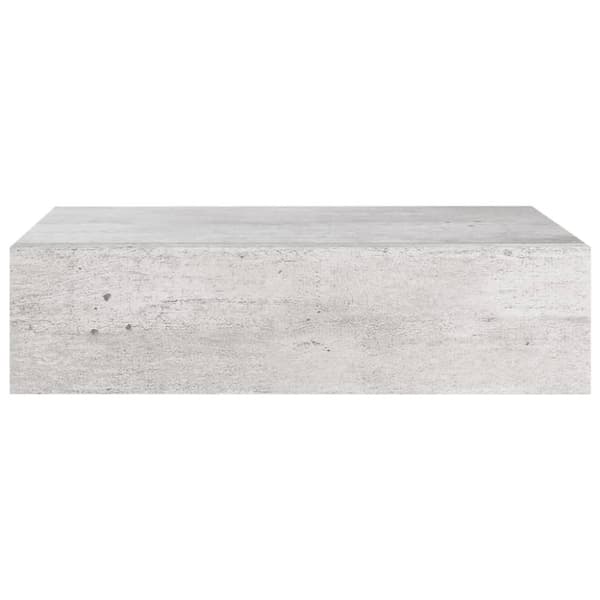 Vägghyllor & fönsterbrädor - Living Vägglådor betonggrå 2 st 40x23,5x10 cm MDF