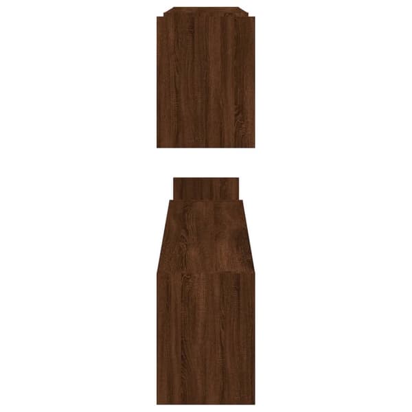 Seinähyllyt 2 kpl ruskea tammi 100x15x20 cm tekninen puu - Seinähylly - Seinähyllyt - Home & Living