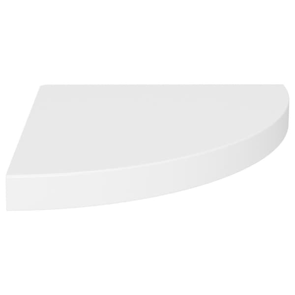 Svävande hörnhyllor 4 st vit 35x35x3,8 cm MDF - Vägghylla - Vägghyllor - Home & Living