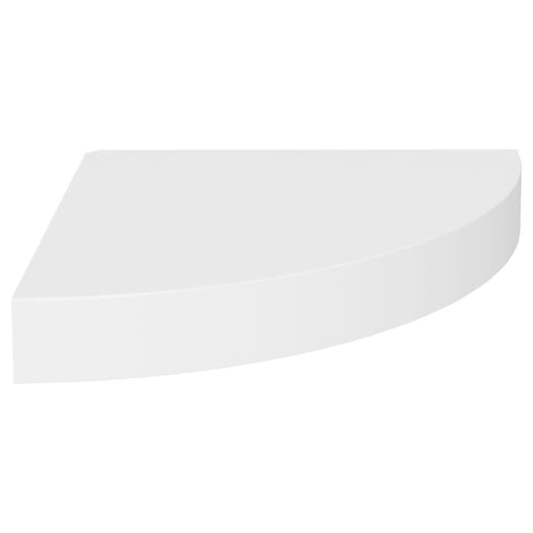 Svävande hörnhyllor 2 st vit 25x25x3,8 cm MDF - Vägghylla - Vägghyllor - Home & Living