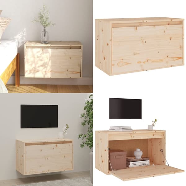 Vægskab. 60x30x35 cm massivt fyrretræ - Vægskab - Vægskabe - Home & Living