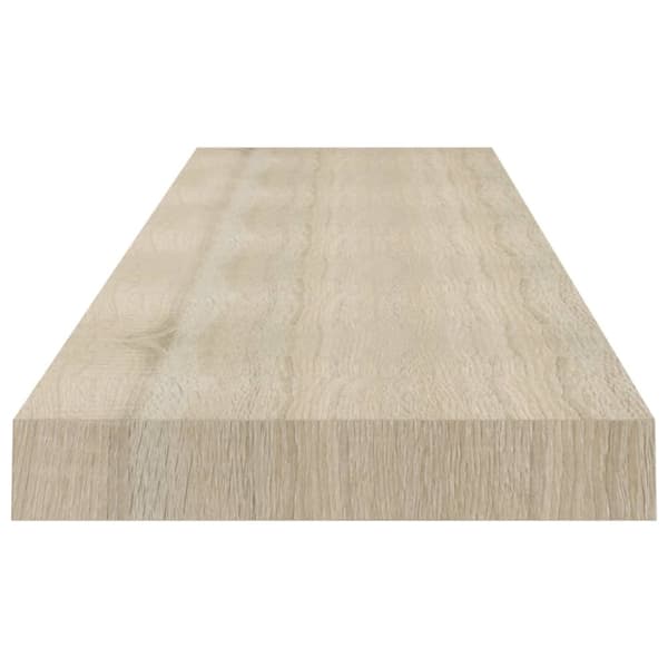 Svävande vägghylla ek 120x23,5x3,8 cm MDF - Vägghylla - Vägghyllor - Home & Living