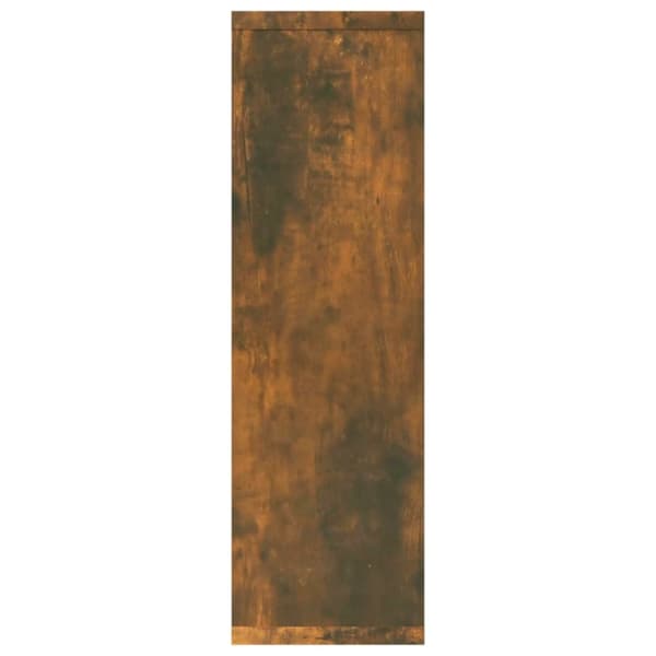 Vägghylla rökfärgad ek 85x16x52,5 cm konstruerat trä - Vägghylla - Vägghyllor - Home & Living