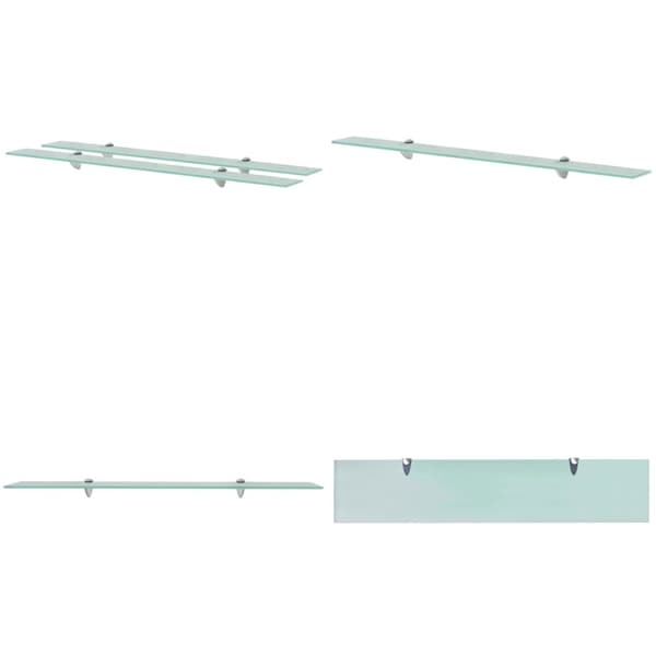 Kelluvat hyllyt 2 kpl lasi 100x20 cm 8 mm - Kelluva Hylly - Kelluvat Hyllyt - Home & Living