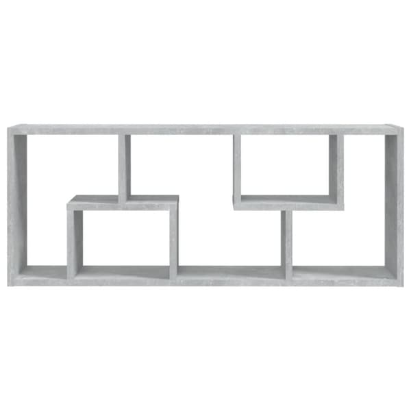 Vägghylla betonggrå 36x16x90 cm konstruerat trä - Vägghylla - Vägghyllor - Home & Living