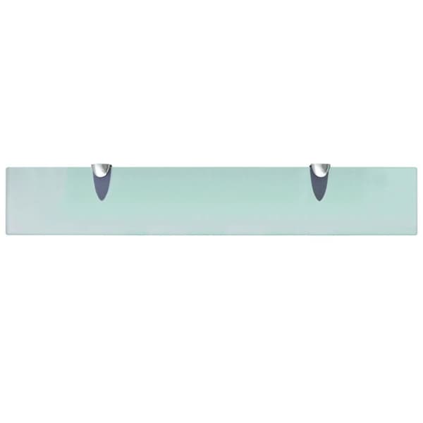 Svävande hyllor 2 st glas 60x10 cm 8 mm
