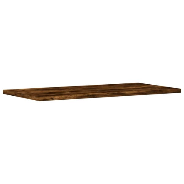 Vägghyllor 4 st rökfärgad ek 60x20x1,5 cm konstruerat trä