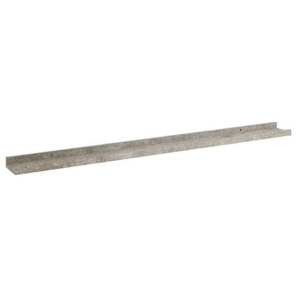 Seinähyllyt 2 kpl betoninharmaa 100x9x3 cm