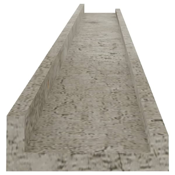 Seinähyllyt 2 kpl betoninharmaa 100x9x3 cm