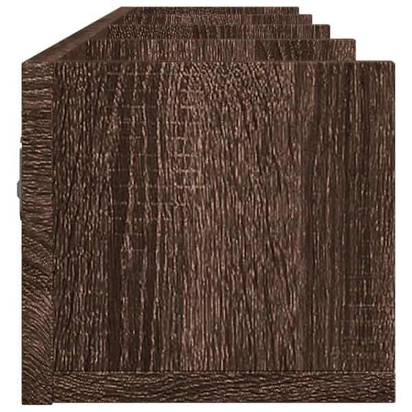 Väggskåp brun ek 99x18x16,5 cm konstruerat trä