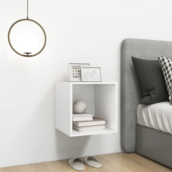 Väggskåp vit 37x37x37 cm konstruerat trä