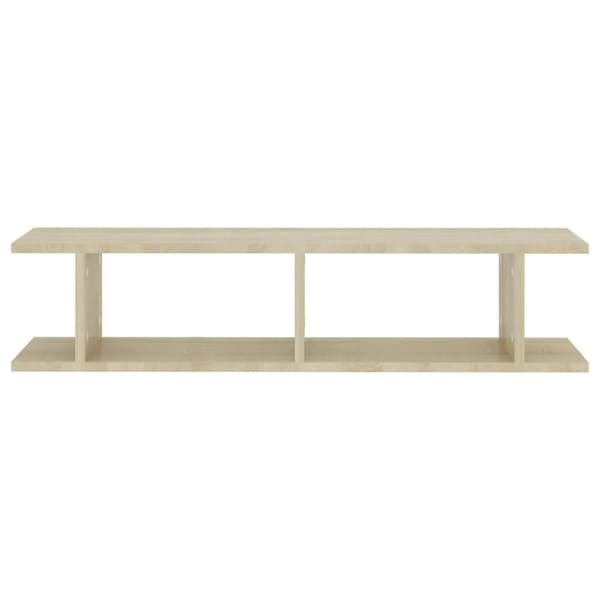Vägghyllor 2 st sonoma-ek 90x18x20 cm konstruerat trä