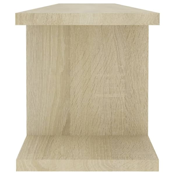 Vägghyllor 2 st sonoma-ek 90x18x20 cm konstruerat trä