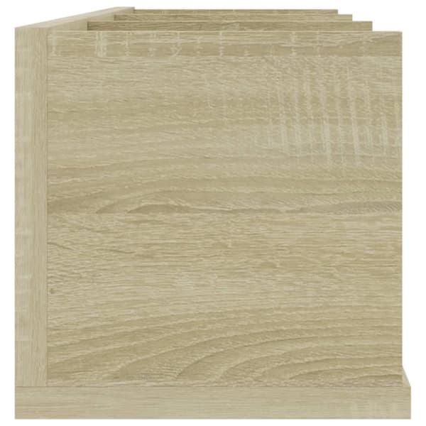 CD-seinähylly Sonoma-tammi 75x18x18 cm lastulevy