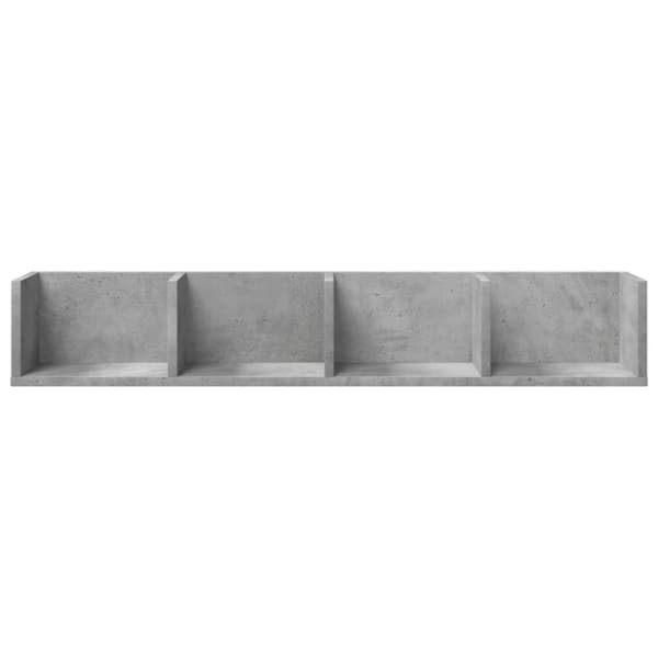 Seinäkaapit 2 kpl betoninharmaa 99x18x16,5 cm tekninen puu