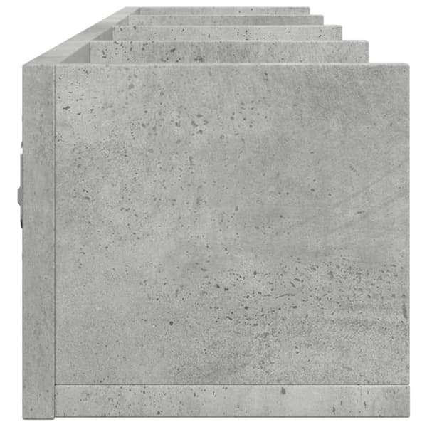 Seinäkaapit 2 kpl betoninharmaa 99x18x16,5 cm tekninen puu