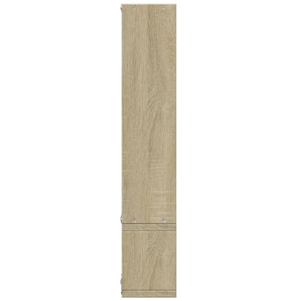 vidaXL væghylde 96x12x64 cm konstrueret træ sonoma-eg