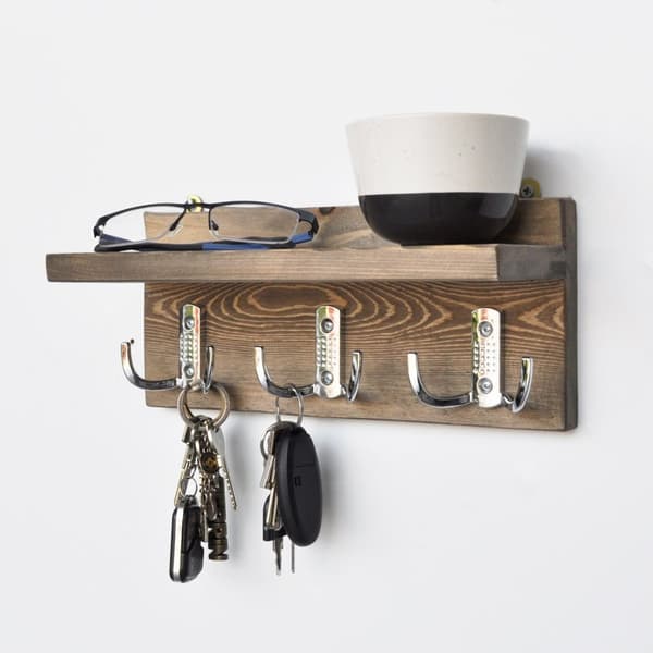 Chic Home Aki seinähylly 30x11xK13 cm, ruskea