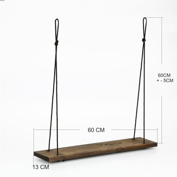 Chic Home Aku seinähylly 60x13xK65 cm, ruskea