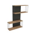 Pikkukuva 4 / 8: Chic Home Daavid seinähylly 65x19xK96, harmaa/ruskea