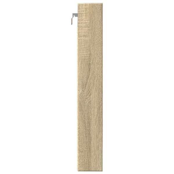vidaXL vitrineskab 80x8,5x58 cm konstrueret træ sonoma-eg