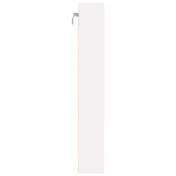 vidaXL vitrineskab 80x8,5x58 cm spånplade hvid