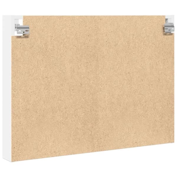 vidaXL vitrineskab 80x8,5x58 cm spånplade hvid