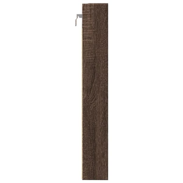 vidaXL vitrineskab 80x8,5x58 cm konstrueret træ brun egetræsfarve