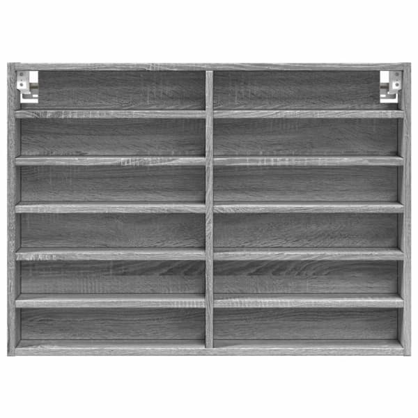 vidaXL Hyller grå sonoma 80x8,5x58 cm konstruert tre